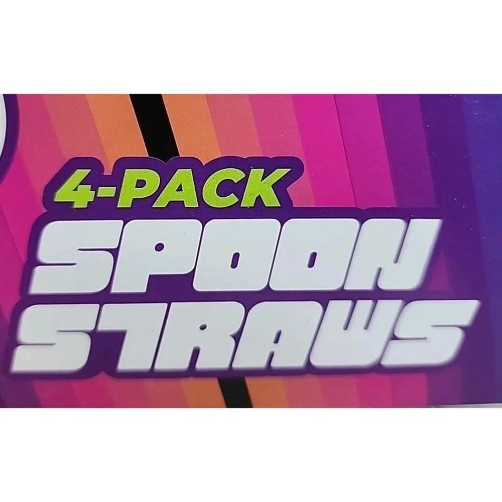 One Pack of 7-Eleven Limited Edition Slurpee Spoon Straws 4 Straws 2022